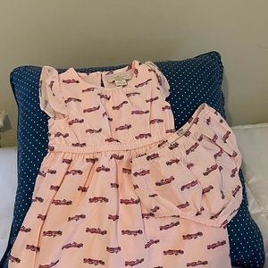 KATE SPADE DRESS(18mths) pink and cars print